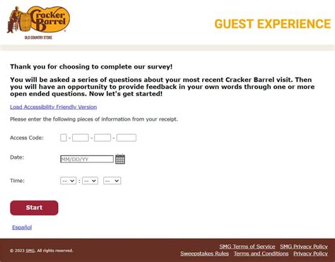 www.crackerbarrel-survey.com homepage|Cracker Barrel Old Country Store Survey Sweepstakes